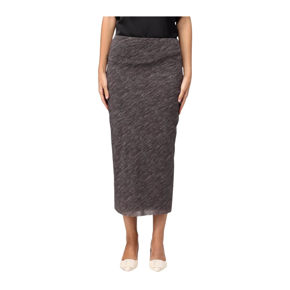 Philosophy Di Lorenzo Serafini Women's Gray Midi Pencil Skirt