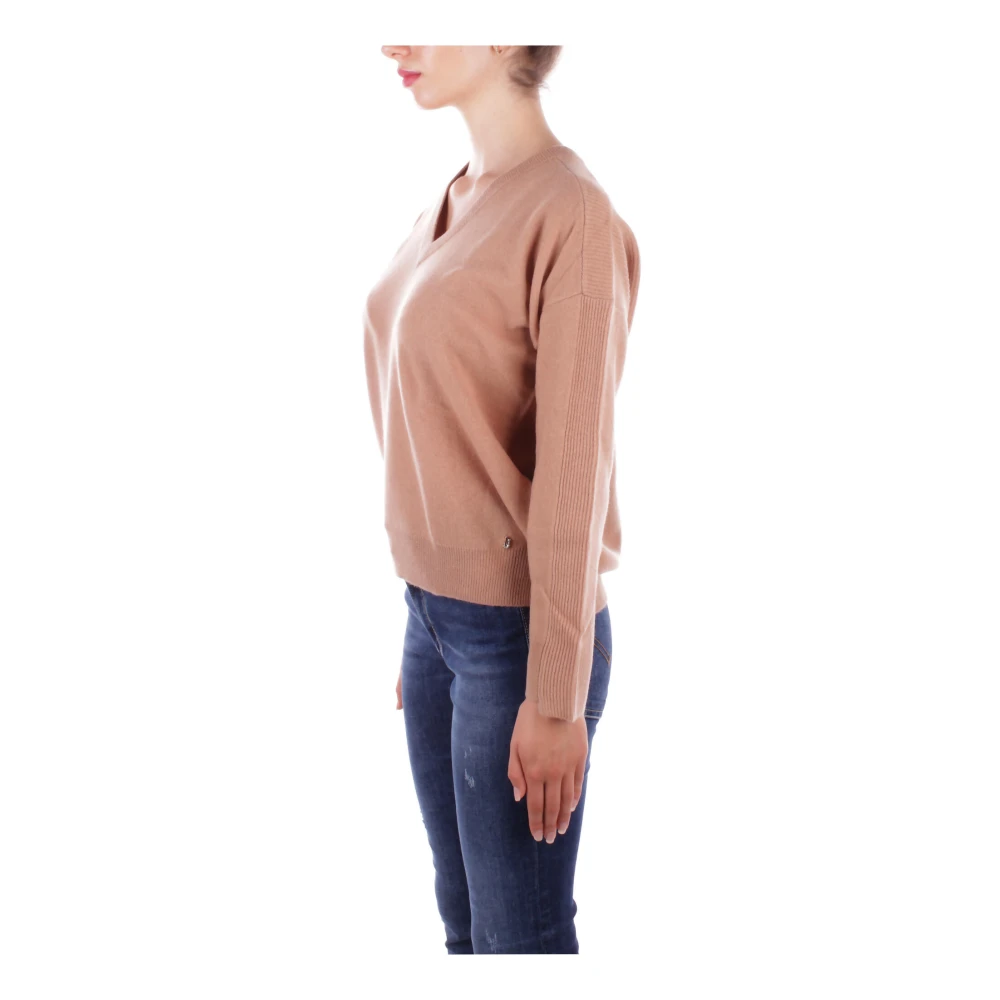 Liu Jo Logo Sweaters Collection 1 Side Brown Dames