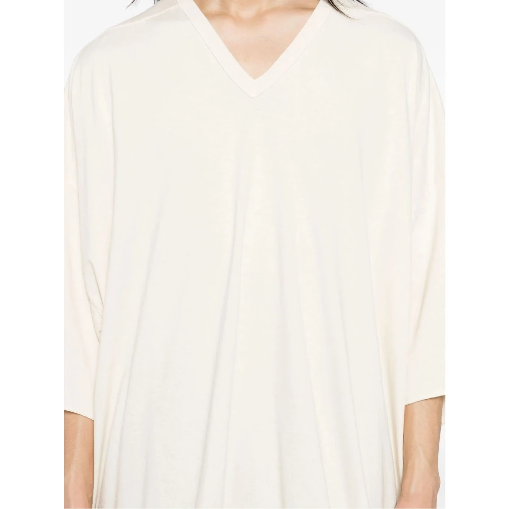 Rick Owens Witte Katoenen T-shirt Korte Mouw White Heren