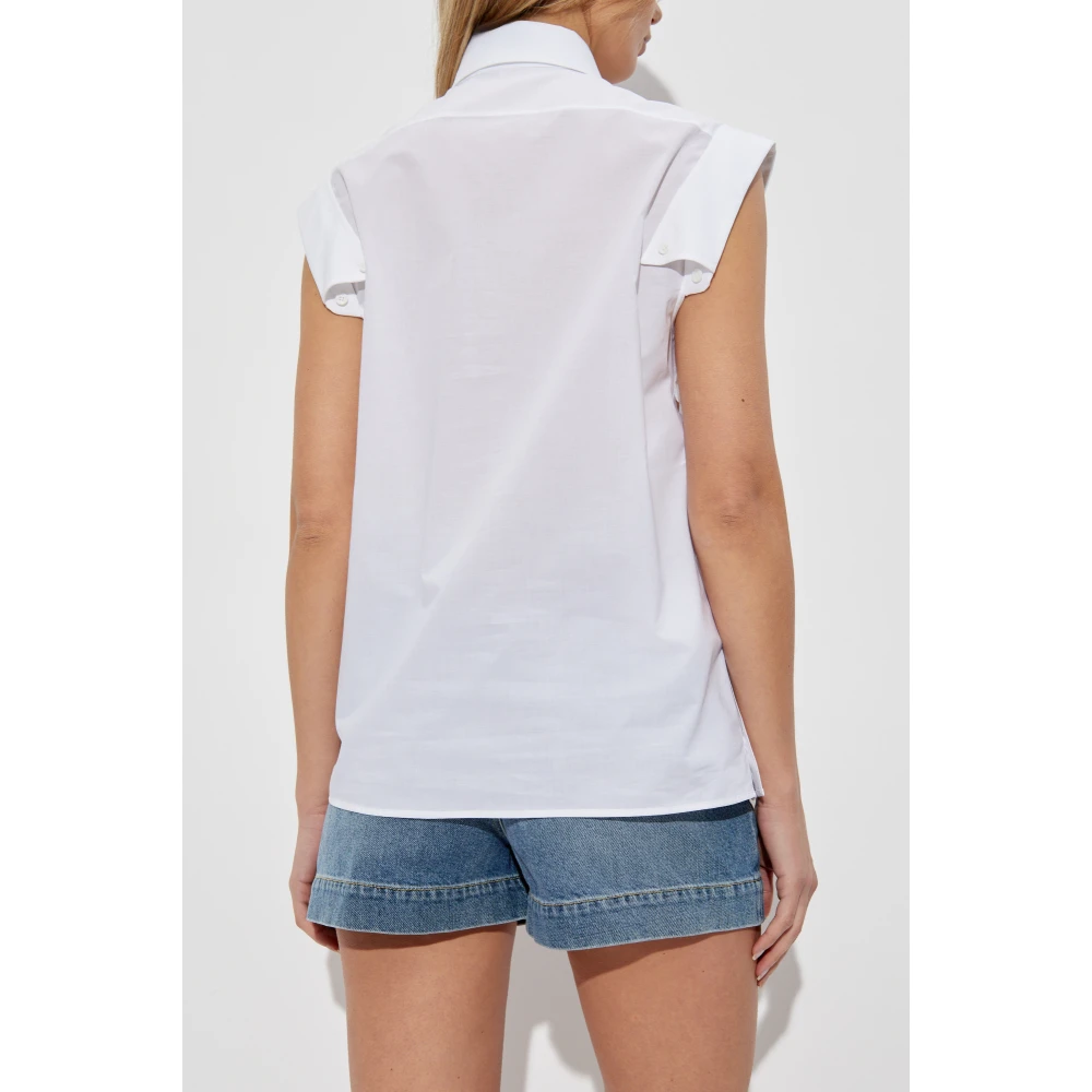 Moschino Mouwloos shirt White Dames