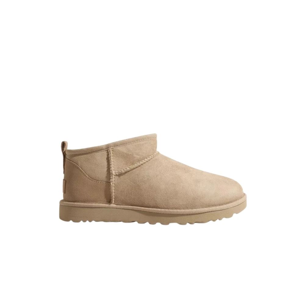 Ugg Beige Winter Boots, Female, 5 Uk, Classic Ultra Mini