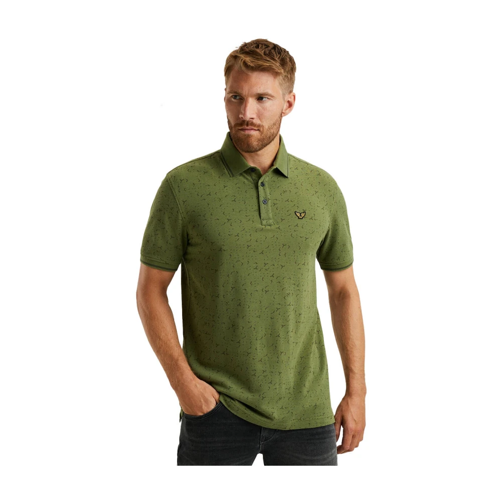 PME Legend Korte Mouw Polo Fijne Piqué Green Heren
