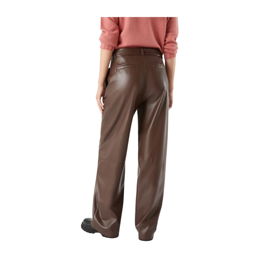 Pennyblack Stijlvolle Denim Broek Brown Dames