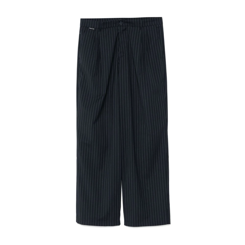 Family First Pinstripe Broek Zwart Black Heren