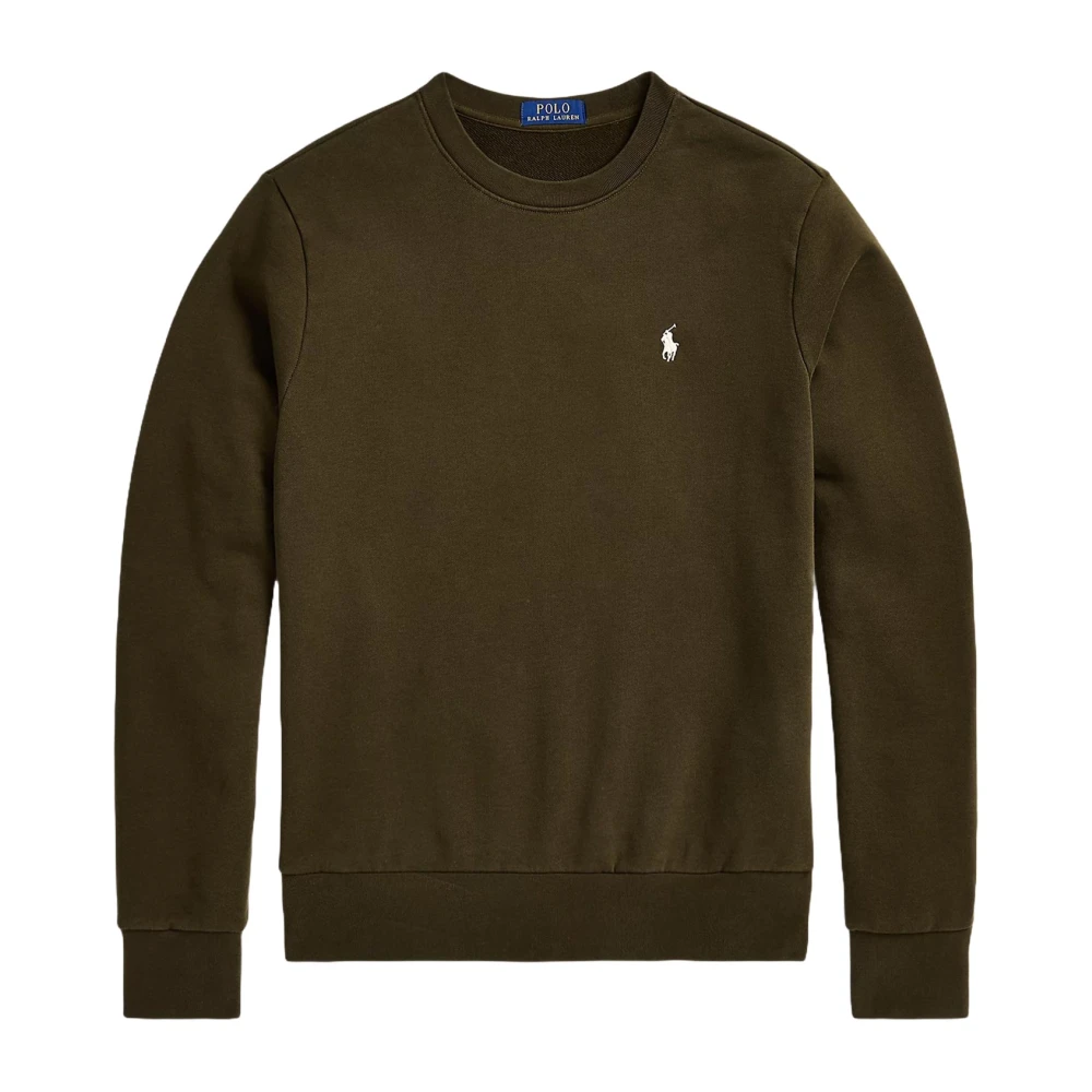 Ralph Lauren Groene Sweater Girocollo Lange Mouw Green Heren