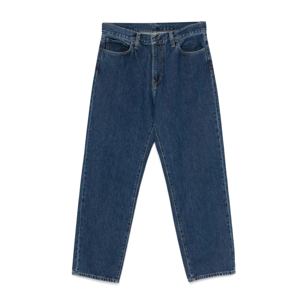 Carhartt Wip Men's Indigo/Blue Denim Jeans Straight Leg