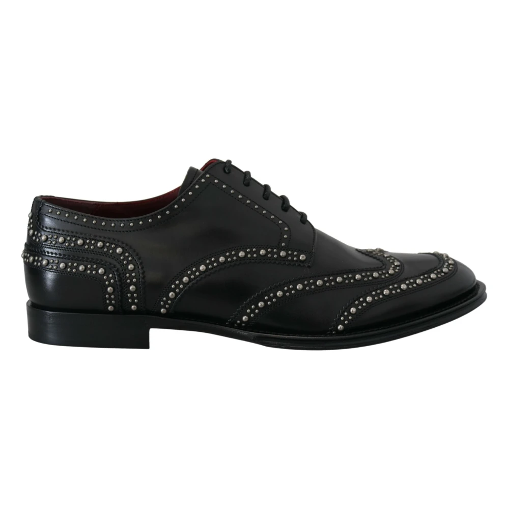 Dolce & Gabbana Men's Black Lace-Up Derby Shoes
