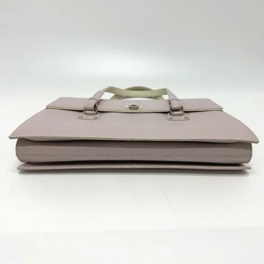 Salvatore Ferragamo Pre-owned Leather handbags Pink Dames