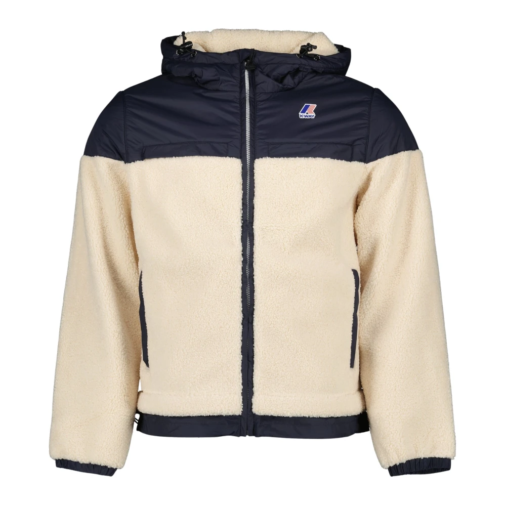 K-way Sherpa Nylon Jas Groen Beige Heren