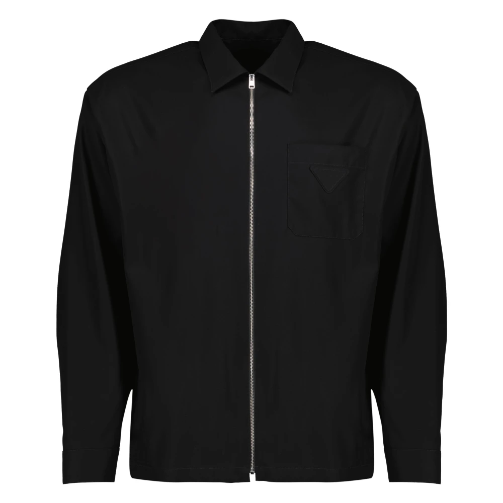 Prada Black Light Jackets - Male - Light Jackets - L - Jackets
