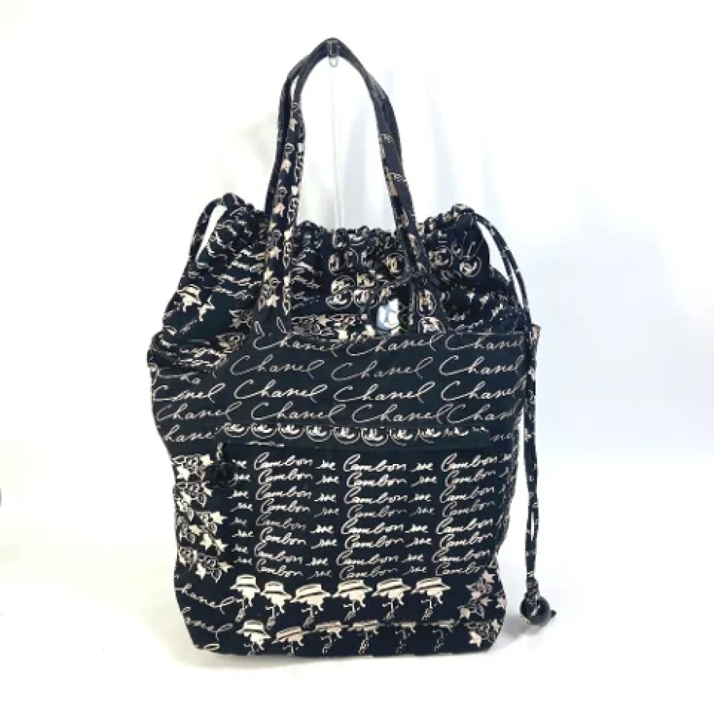 Chanel Vintage Pre-owned Fabric chanel-bags Black Dames