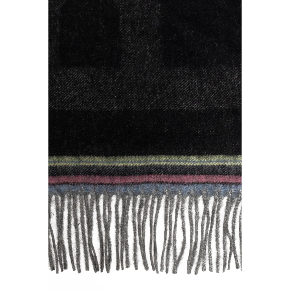 PS By Paul Smith Sjaal met geborduurd logo Black Heren