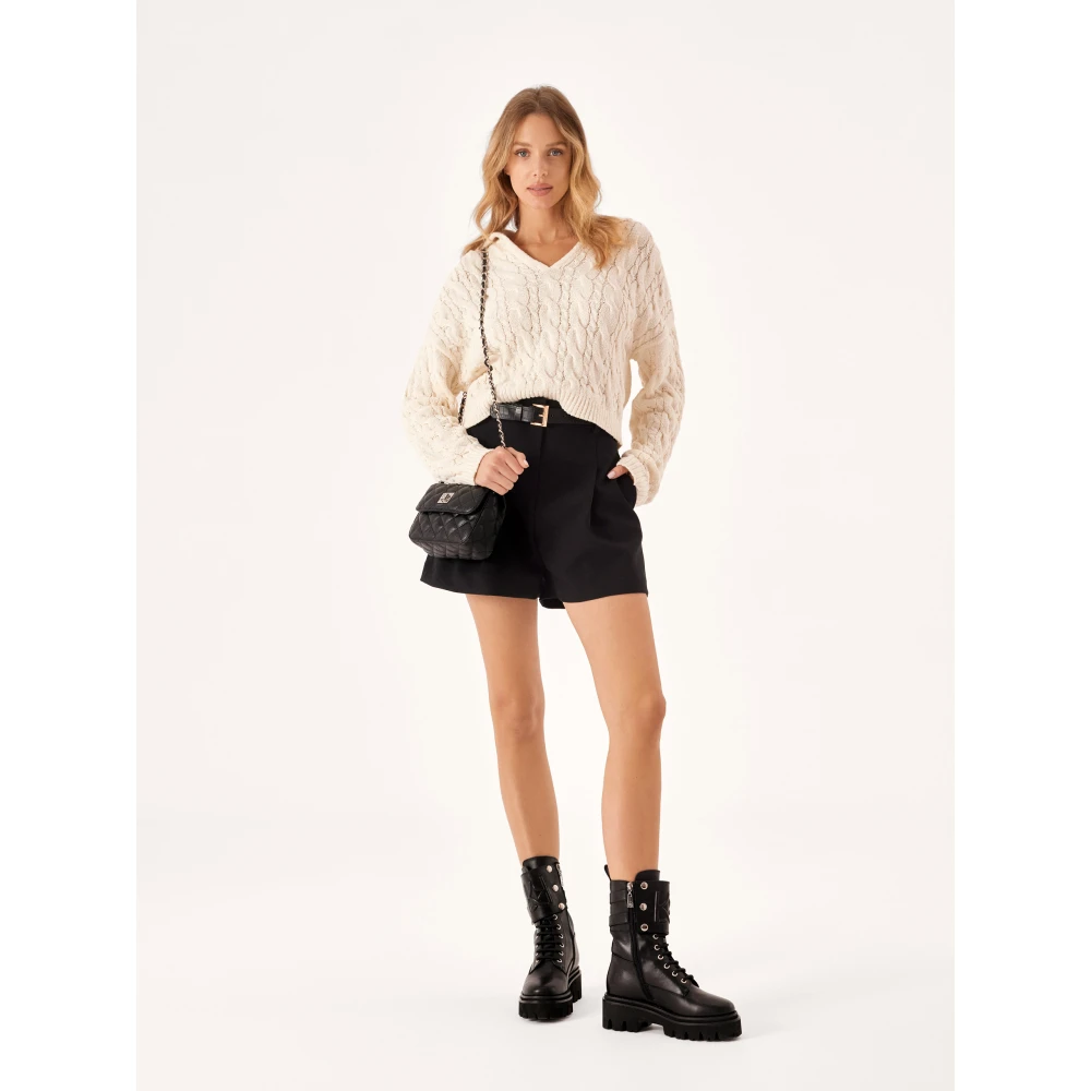 Kazar Kleine gewatteerde handtas met elegante sluiting Black Dames