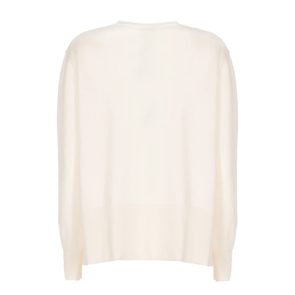 Kangra Kasjmier V-Hals Trui Wit White Dames