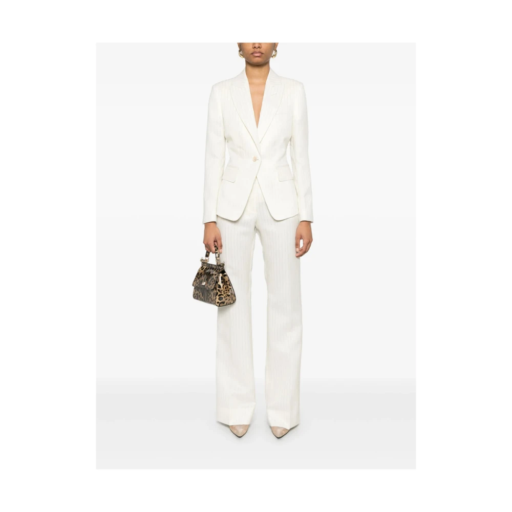 Tom Ford Beige knoopsluiting buitenkleding met zakken Beige Dames