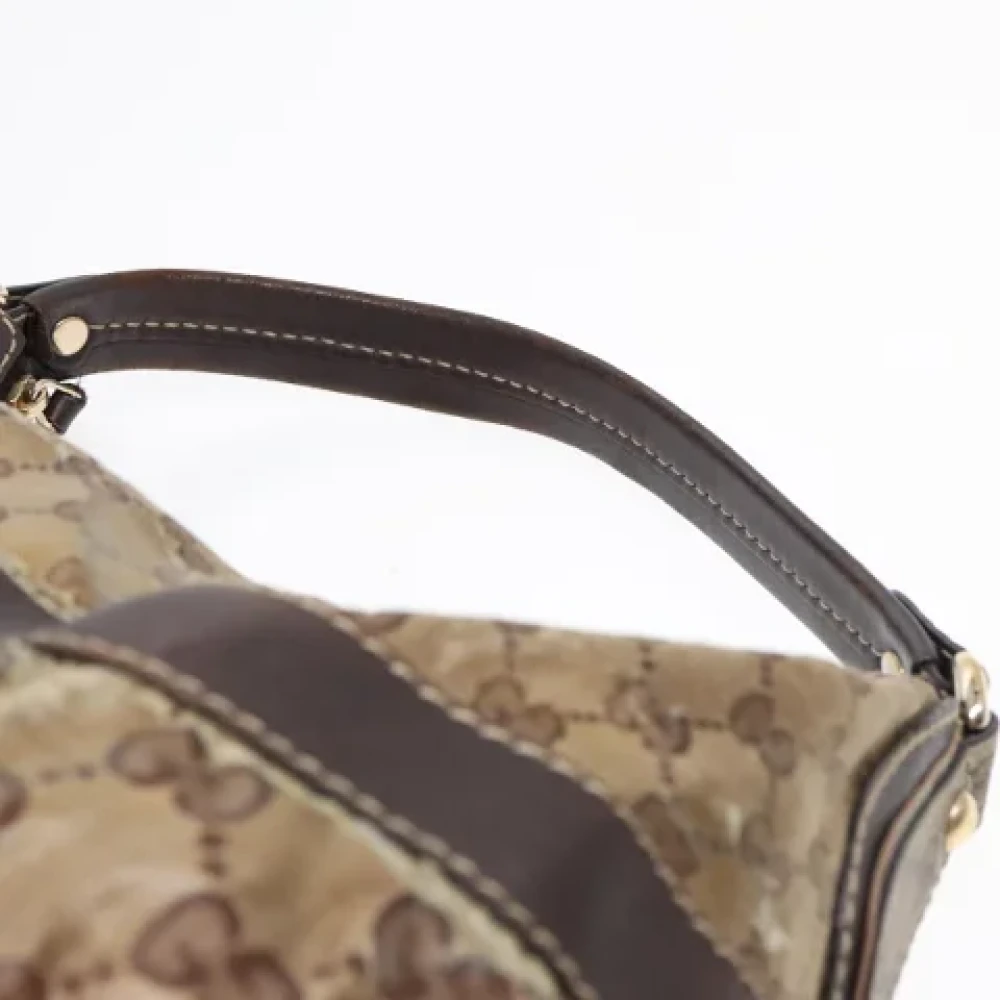 Gucci Vintage Pre-owned Coated canvas gucci-bags Beige Dames