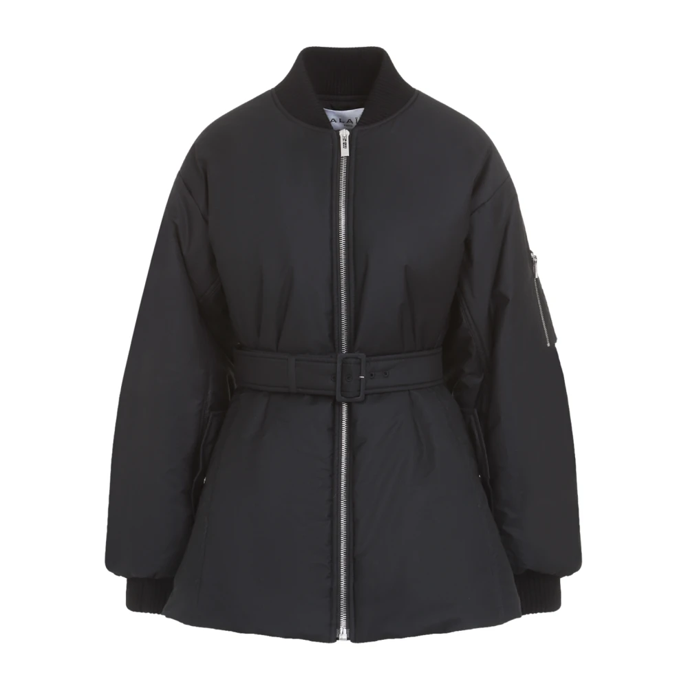 Alaïa Zwarte jas voor vrouwen Black Dames