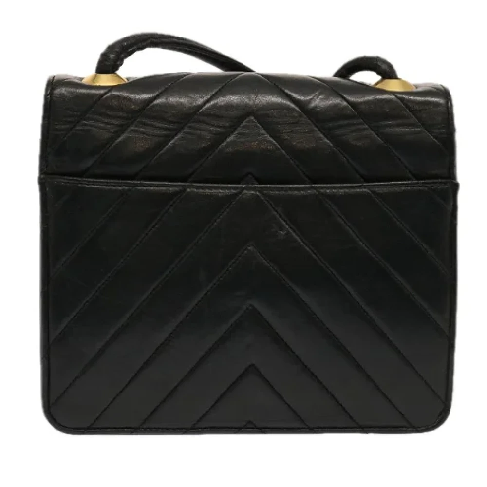 Chanel Vintage Pre-owned Leather chanel-bags Black Dames