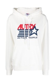 "Action White Hoodie"