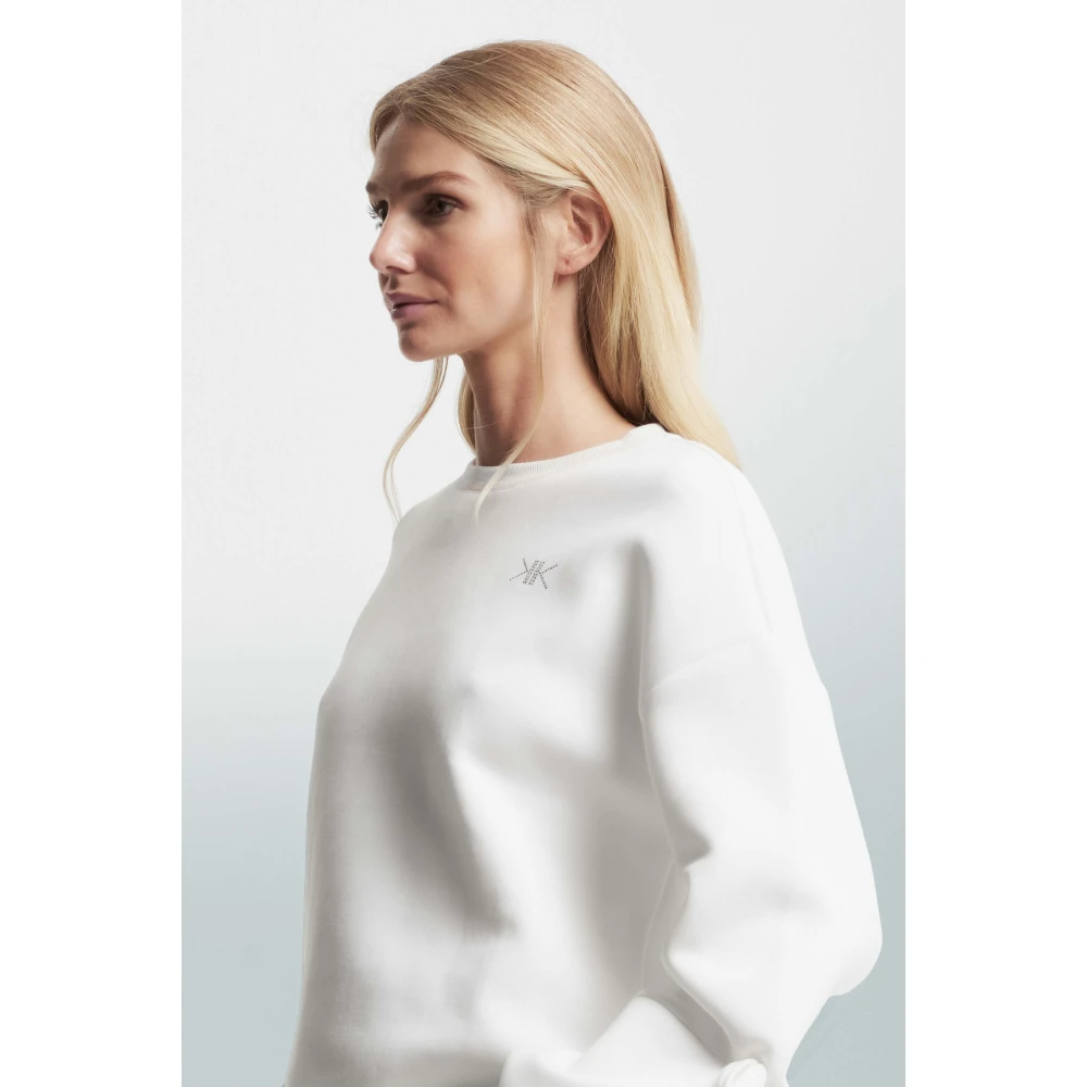 Kocca Minimalist Logo Sweatshirt White Dames