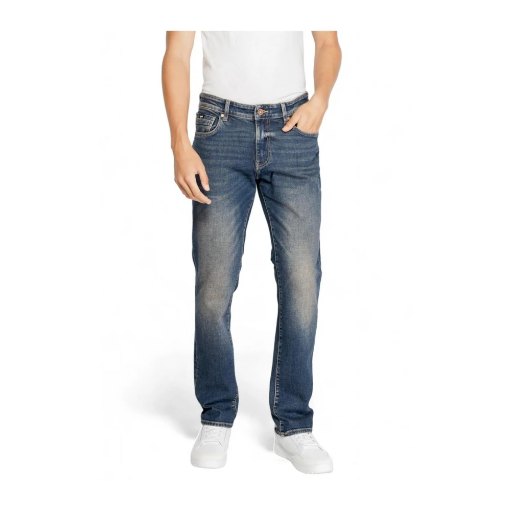 GAS Blauwe Katoen Elastaan Blend Heren Jeans Blue Heren