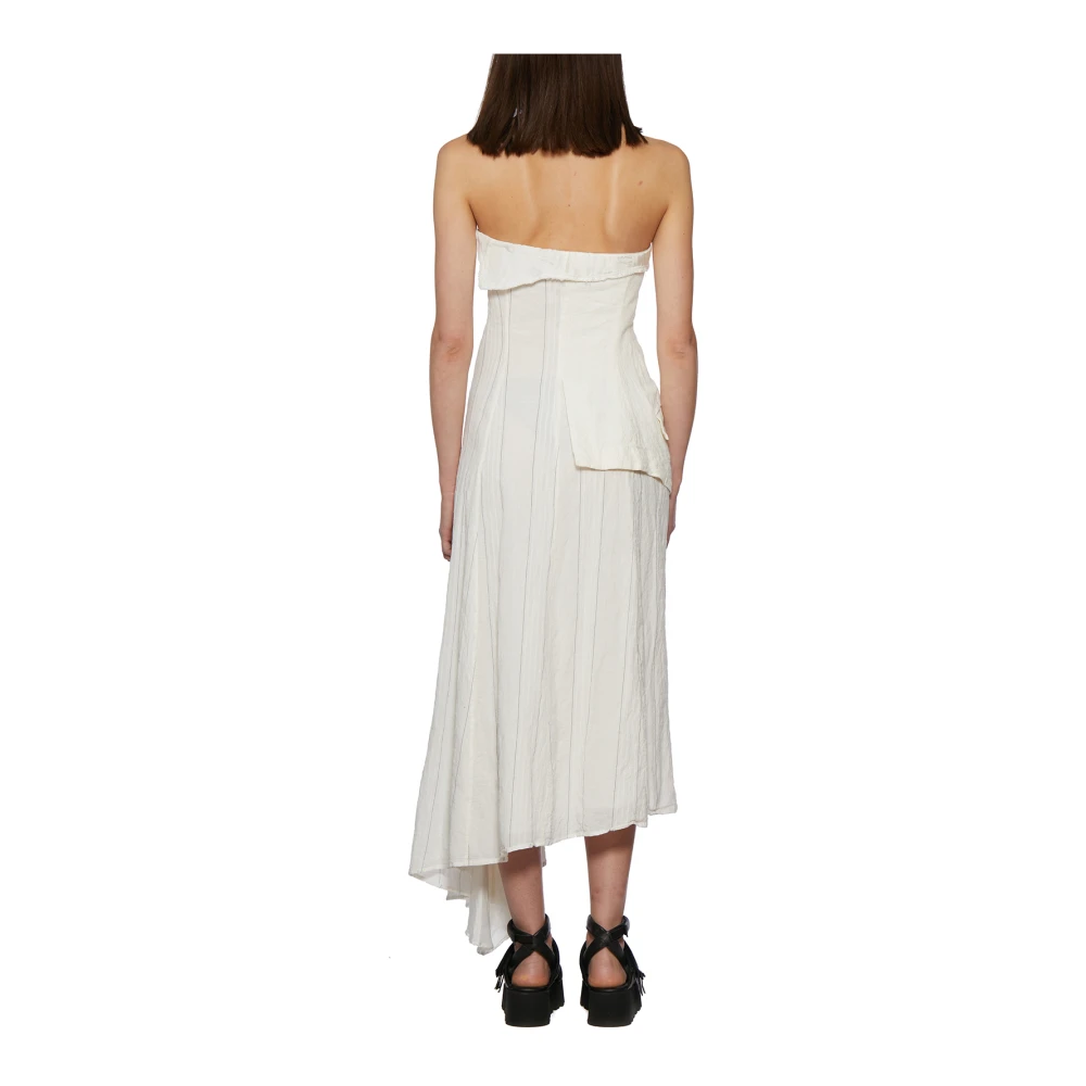 Marc Le Bihan Lange Linnen Jurk Beige Dames