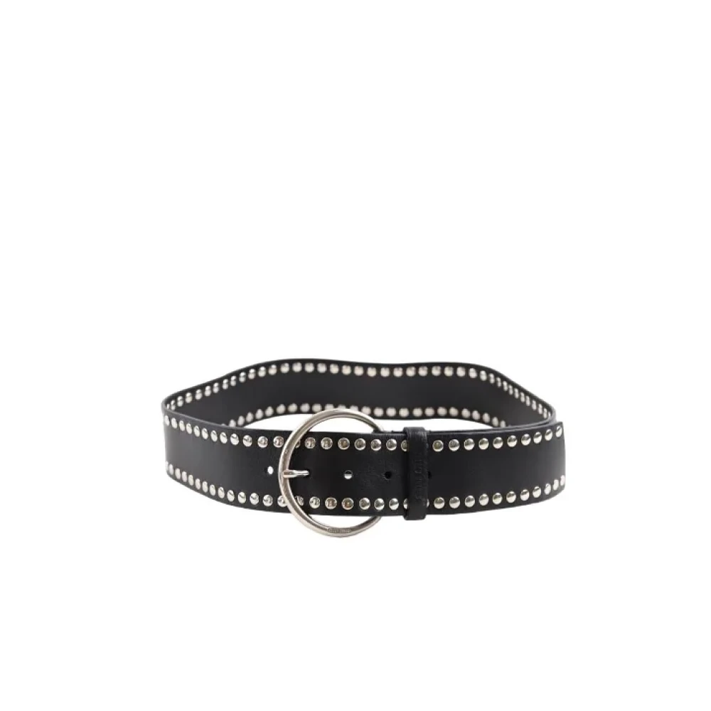 Miu Pre-owned Leather belts Black Dames