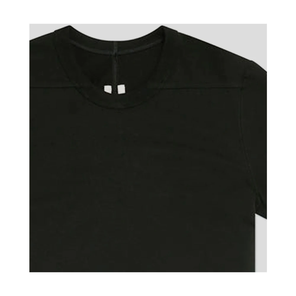 Rick Owens Katoenen T-shirt met korte level ontwerp Black Heren