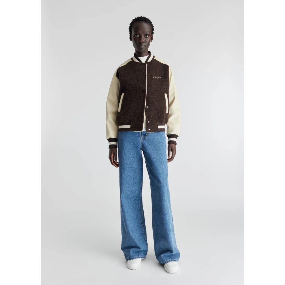 Axel Arigato Saul Varsity Jacket Brown Dames