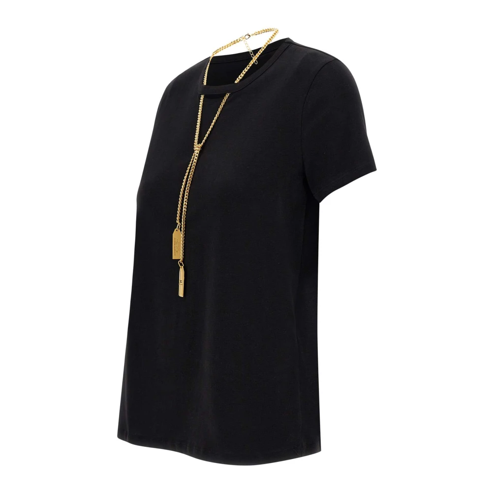 Elisabetta Franchi Zwarte T-shirts en Polos Black Dames