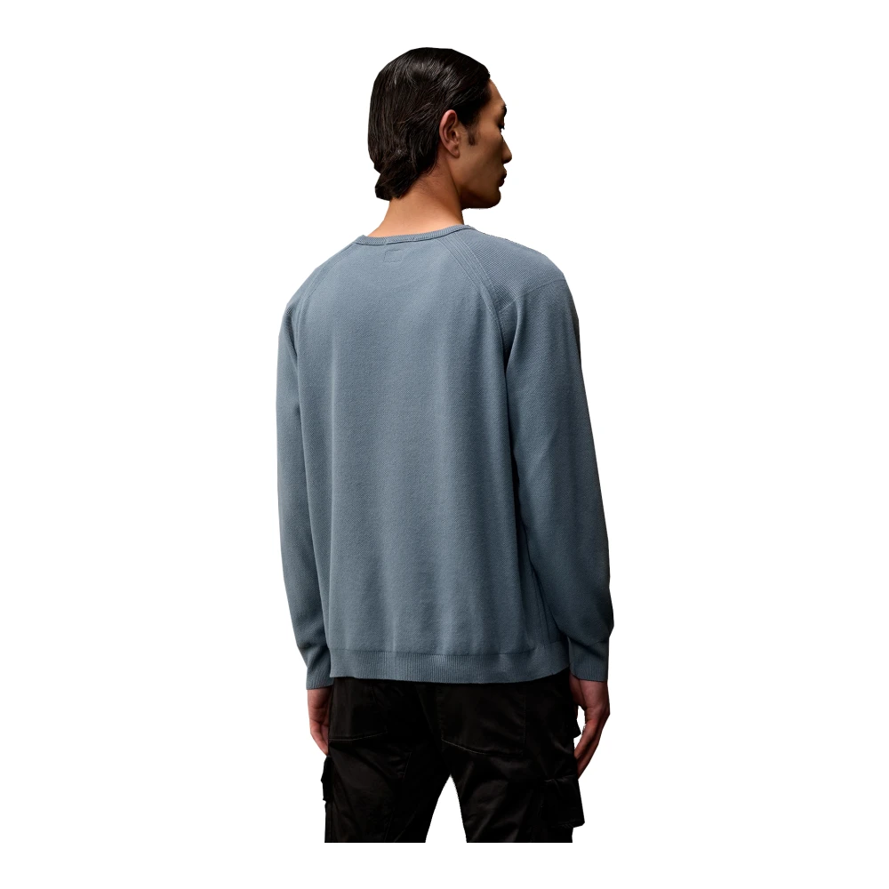 C.P. Company Stretch katoenen ronde hals trui Metropolis Series Blue Heren