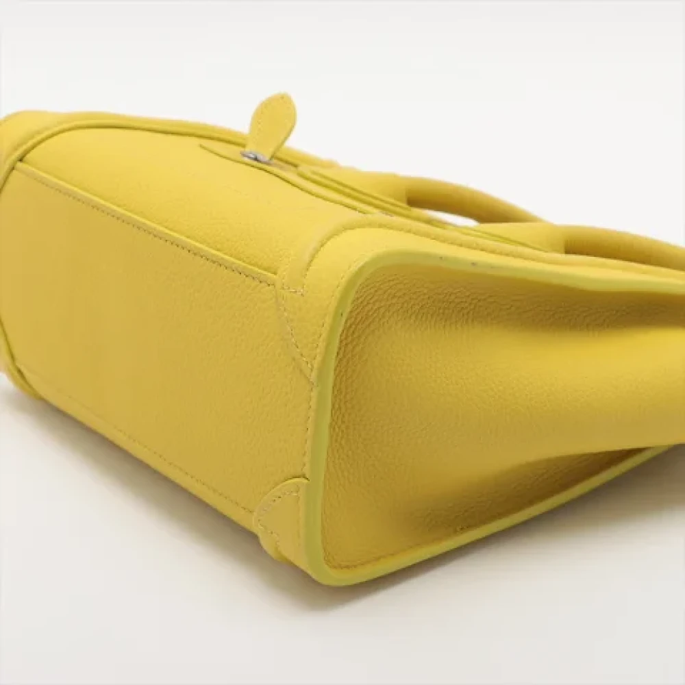 Celine Vintage Pre-owned Leather celine-bags Yellow Dames