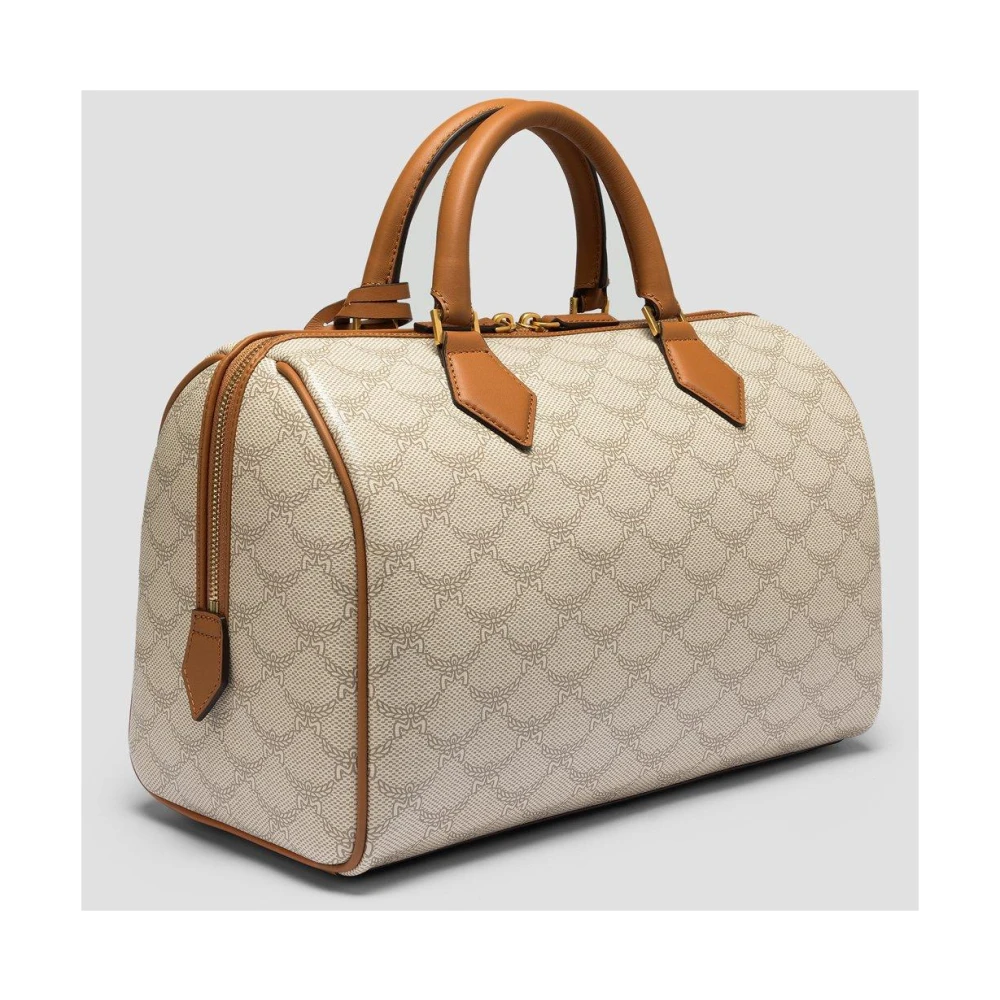 MCM Ella Boston in Lauretos Beige Dames