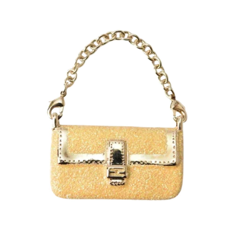 Fendi Vintage Pre-owned Canvas fendi-bags Yellow Dames