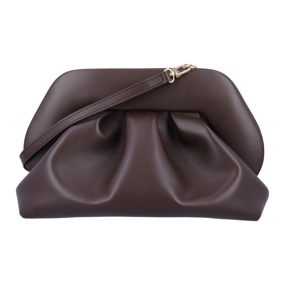 THEMOIRè Vegan Fabric Clutch Handtas Ebony Brown Dames
