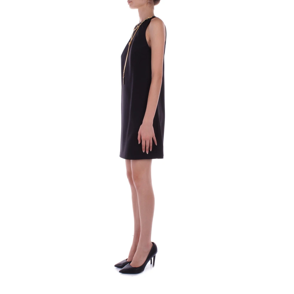 Elisabetta Franchi Zwarte jurk met ritssluiting Black Dames