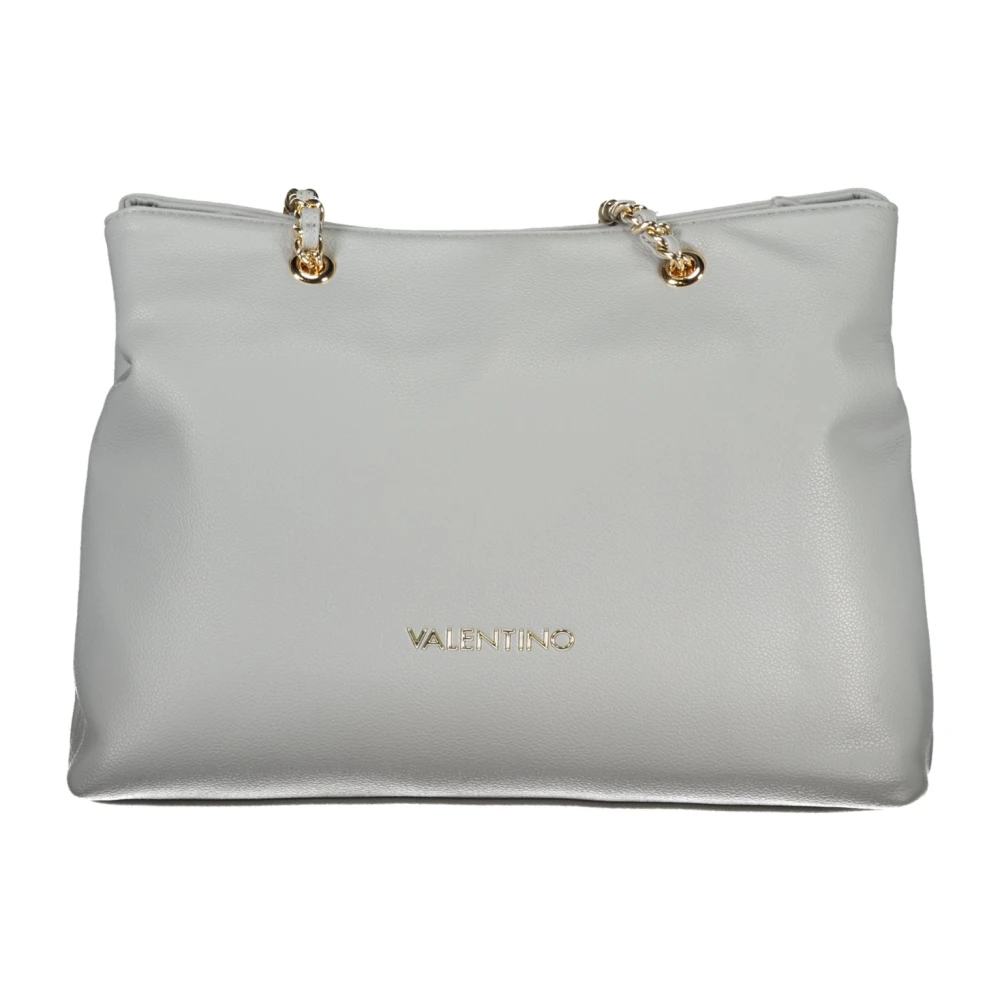 Valentino by Mario Valentino Grijze Schoudertas met Ketting en Rits Gray Dames