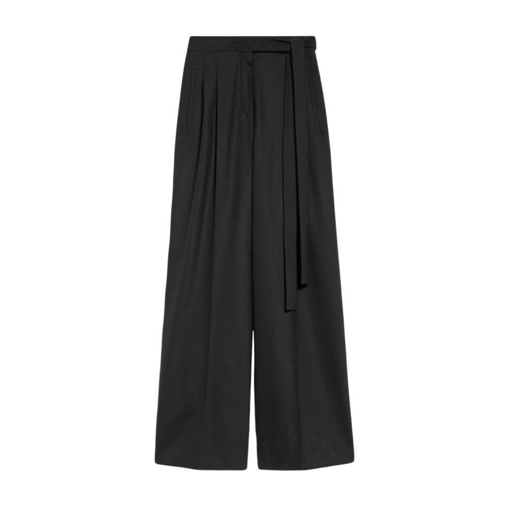 Max Mara Wollen broek Black Dames