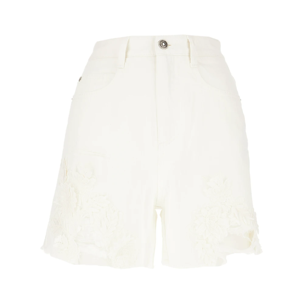 Ermanno Scervino Casual Denim Shorts voor Vrouwen White Dames