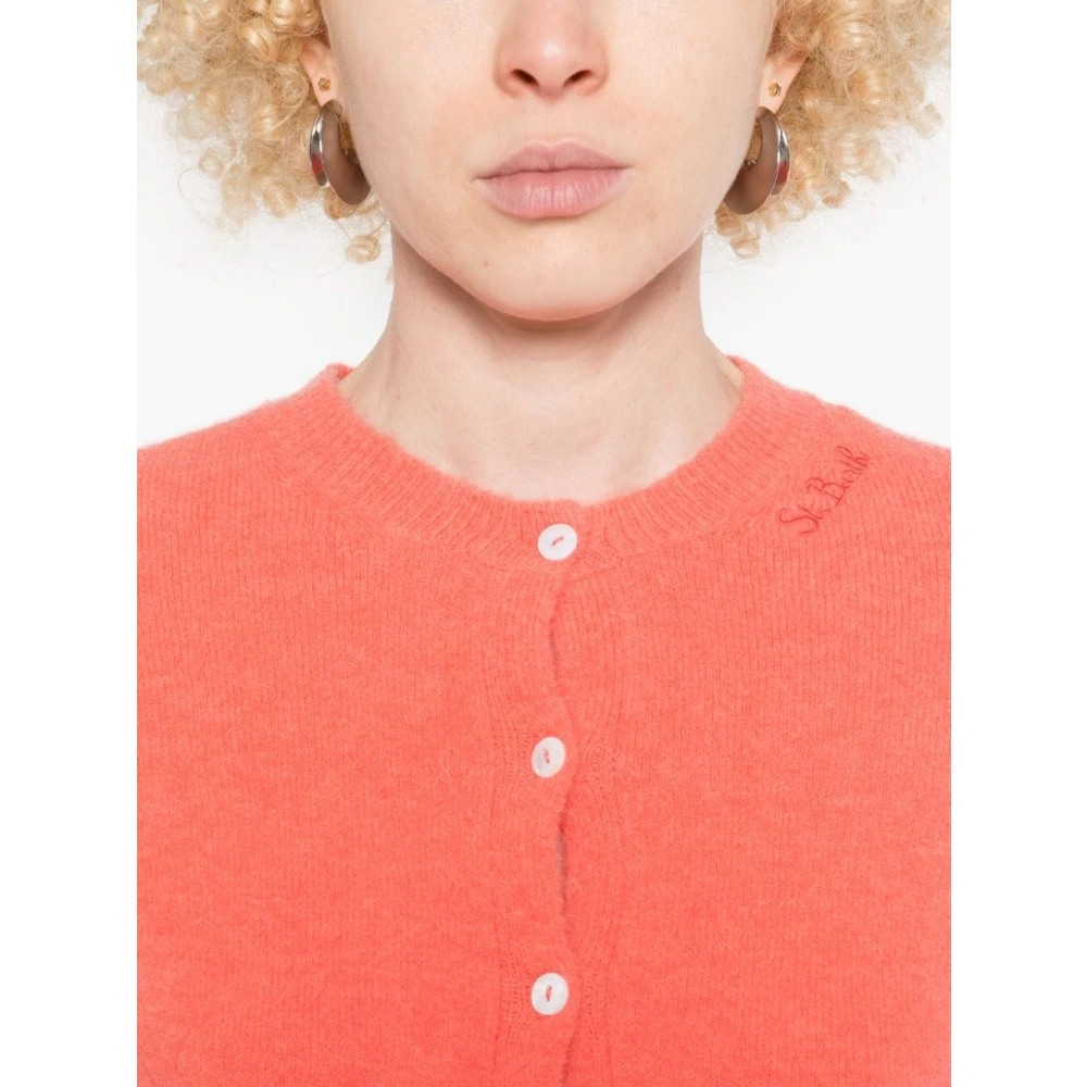 MC2 Saint Barth Rosa Cardigan Sweater Aw24 Pink Dames