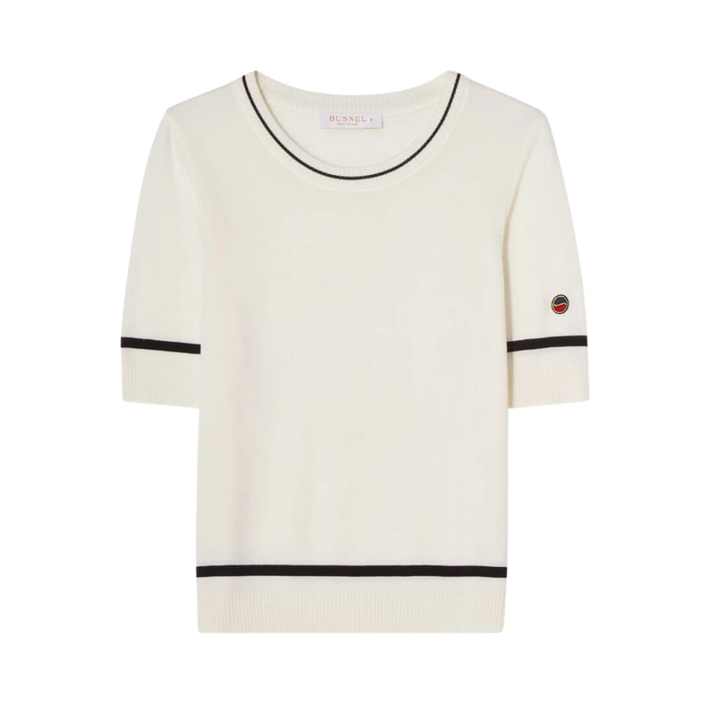 Busnel Karla Contrast Top Beige Dames
