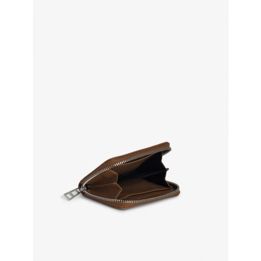 Zadig & Voltaire Bruin Leren Mini Portemonnee met Rits Brown Dames