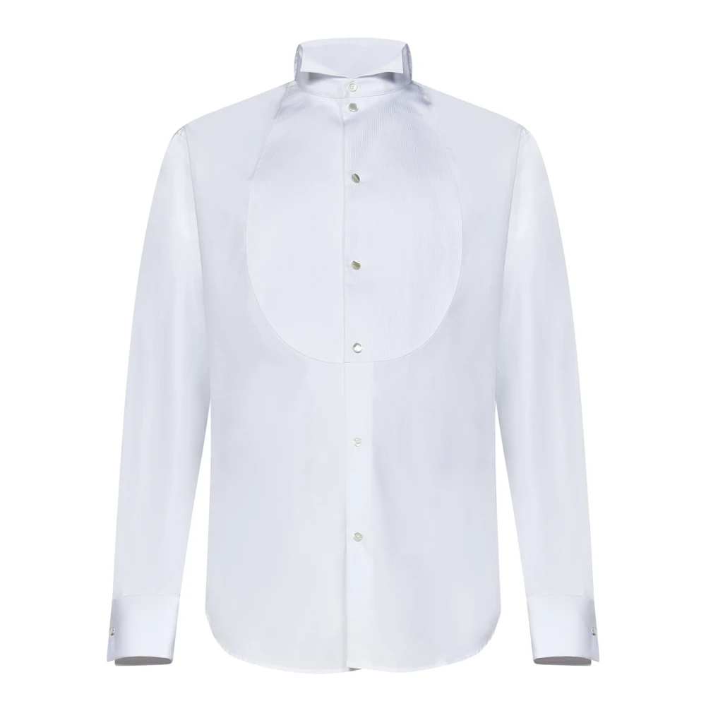 Emporio Armani Homme Blanc Chemises, Taille: 4XL Chemise Tuxedo He À Col À Ailes