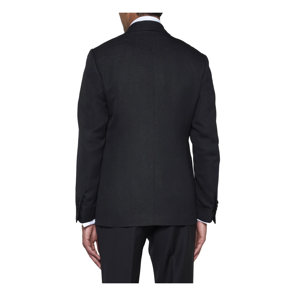 Lardini Zwarte Herenjassen Black Heren