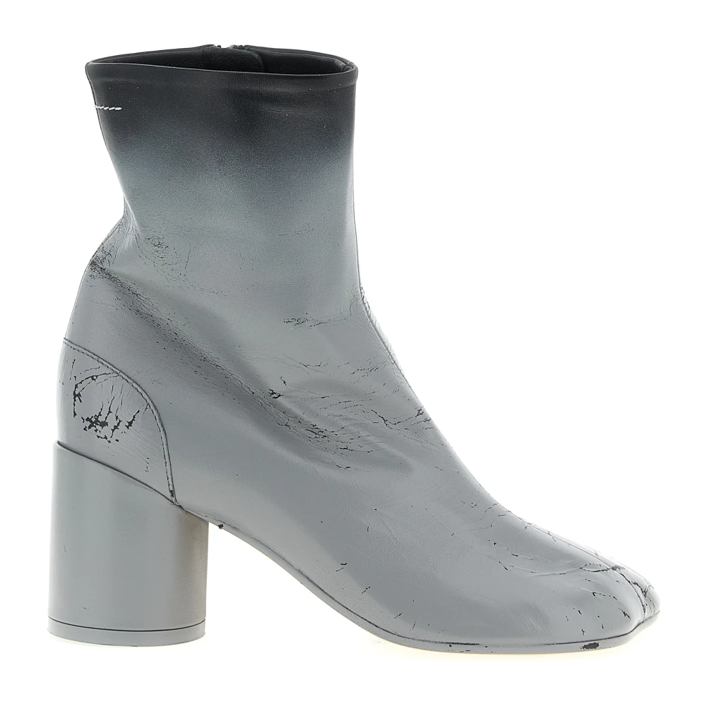 Mm6 Maison Margiela Donna Grigio - Anatomic Block-Heel Stivali - Shoes - 36 Eu