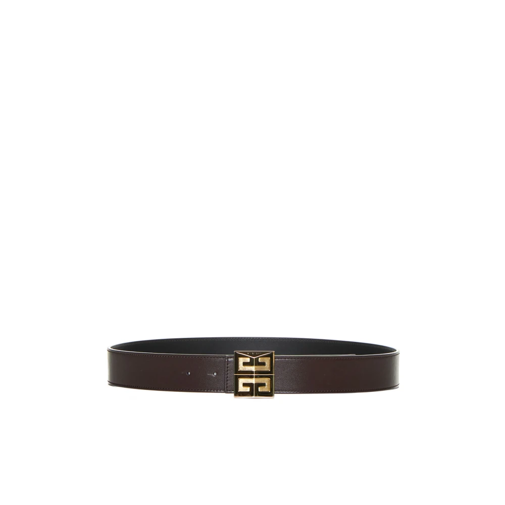 Givenchy Omkeerbare leren riem Brown Heren