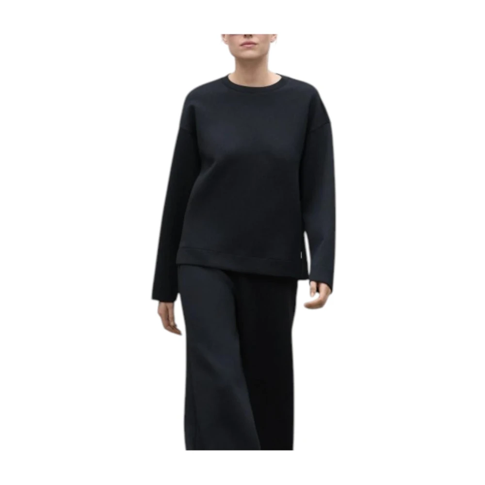 Ecoalf Women's Black Valdiviaalf Sweatshirt - Sweatshirts - Xs - Sweatshirts & Hoodies