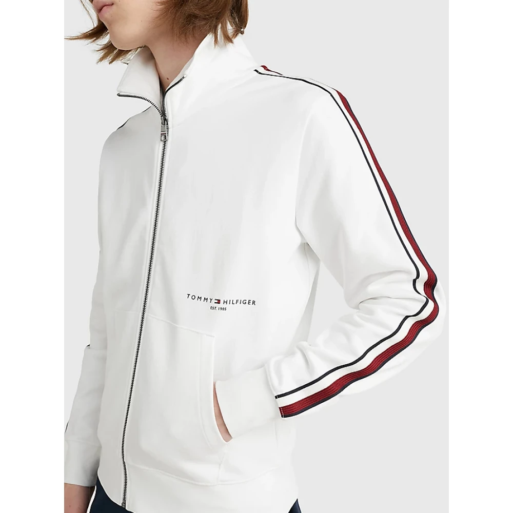 Tommy Hilfiger Heren Global Stripe Tape Rits White Heren
