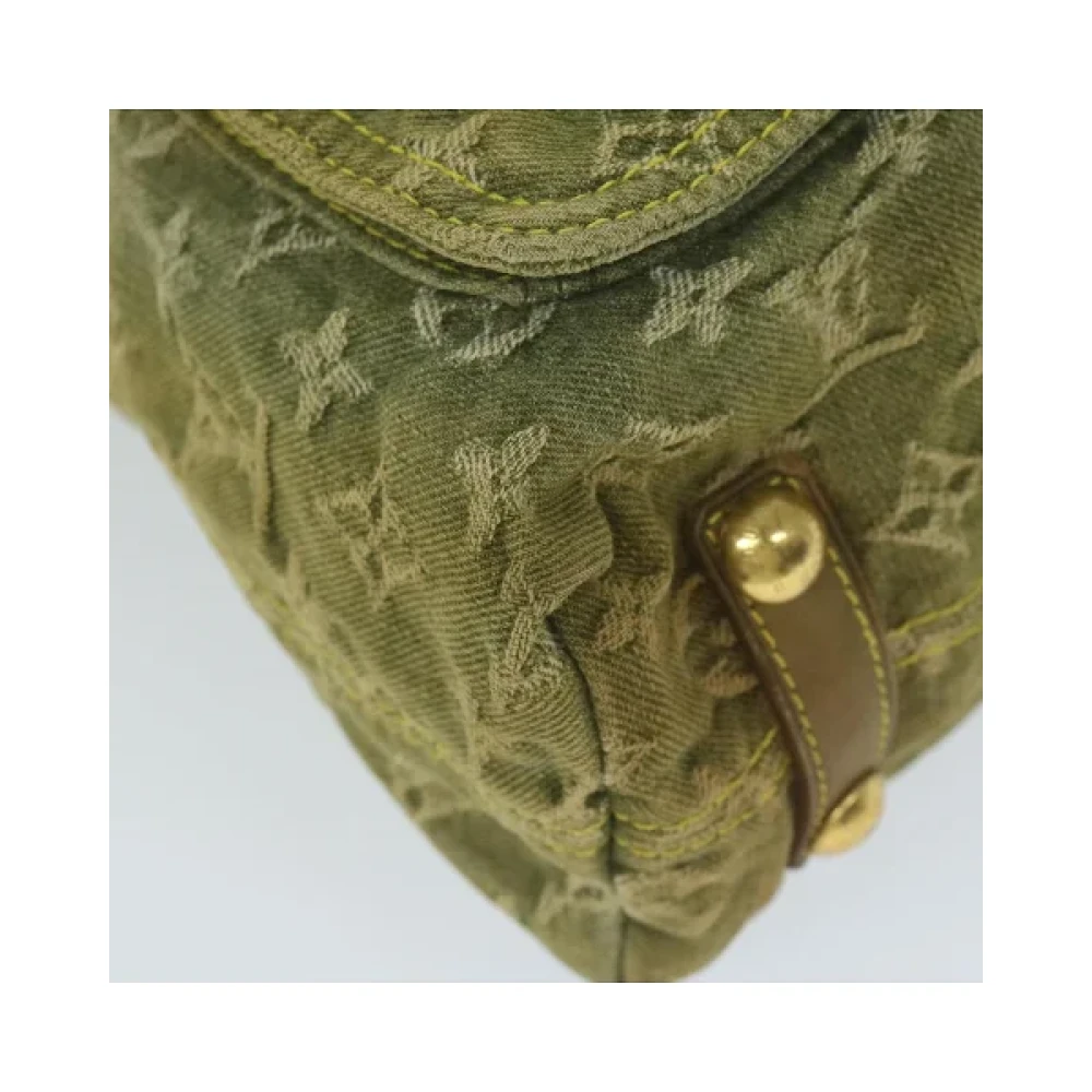 Louis Vuitton Vintage Pre-owned Denim louis-vuitton-bags Green Dames