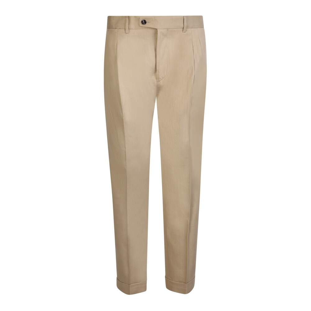 Pantalon Beige Robert Marque Italienne Fabrique en Italie Dell oglio Femme Miinto